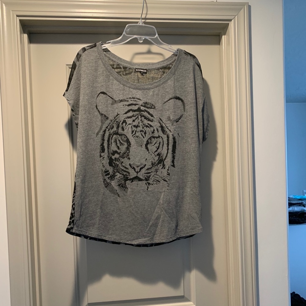 Express Leopard Short Sleeve